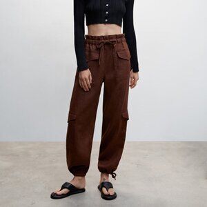 NWOT! Mango Chocolate Cargo Pants